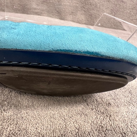 Maria Shariapova Cole Haan Nike Air Corset Lace Up Teal Ballet Flats 10B Preppy - Picture 10 of 12